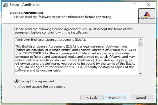 Hướng dẫn cài đặt phần mềm Amibroker