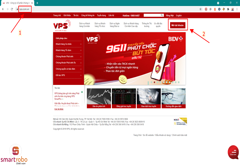 Mở tài khoản chứng khoán VPS online 